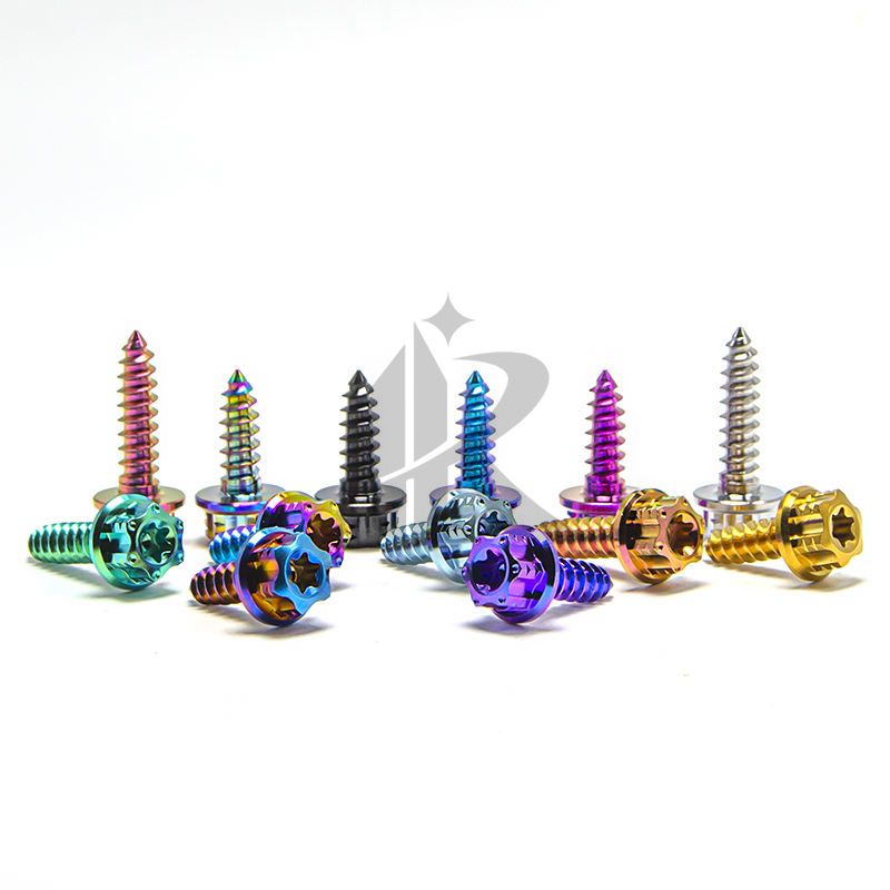 Gr5 Titanium Alloy Screw Car Modification Screw Flower Torx Head Self-Tapping Screw