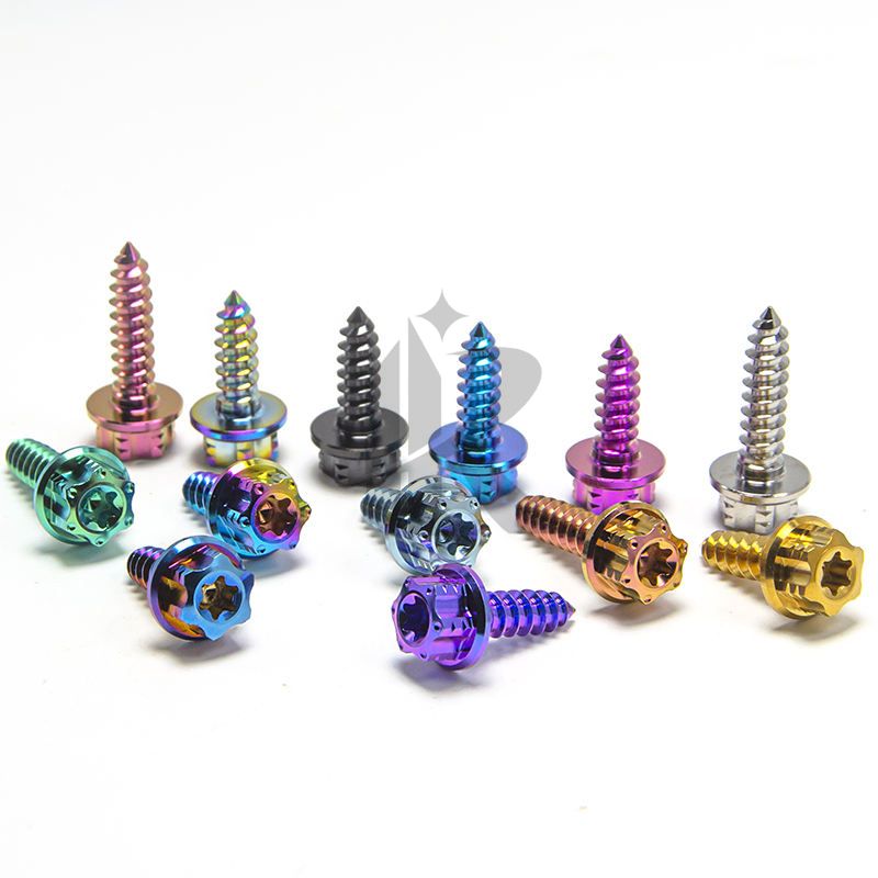 Gr5 Titanium Alloy Screw Car Modification Screw Flower Torx Head Self-Tapping Screw