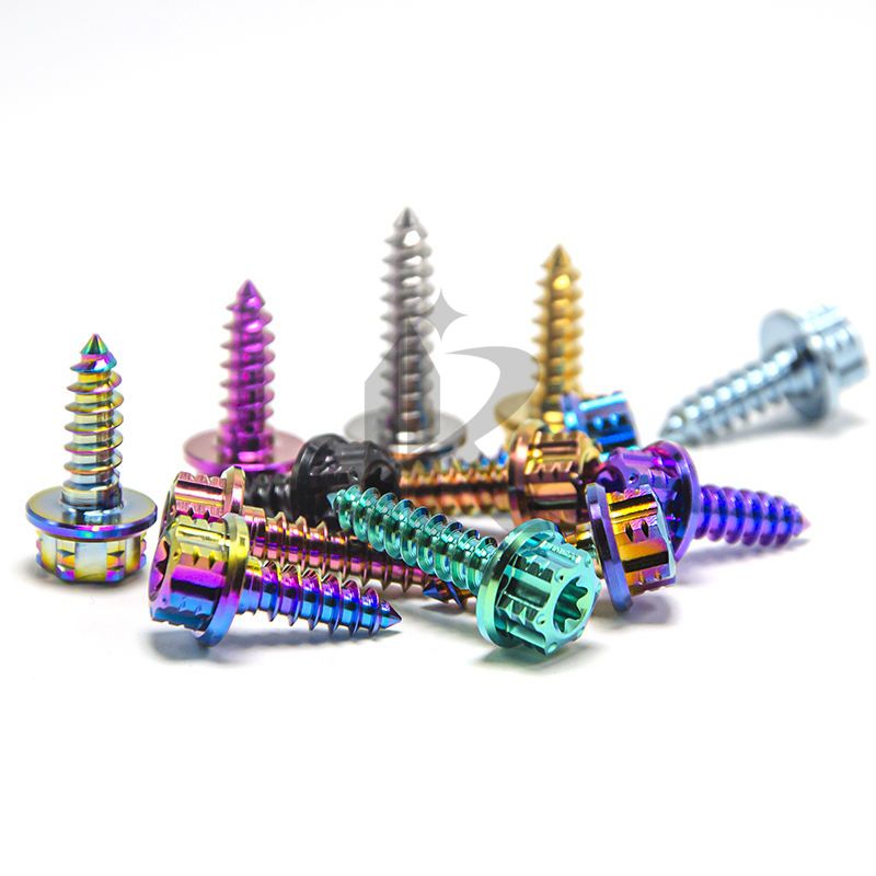 Gr5 Titanium Alloy Screw Car Modification Screw Flower Torx Head Self-Tapping Screw