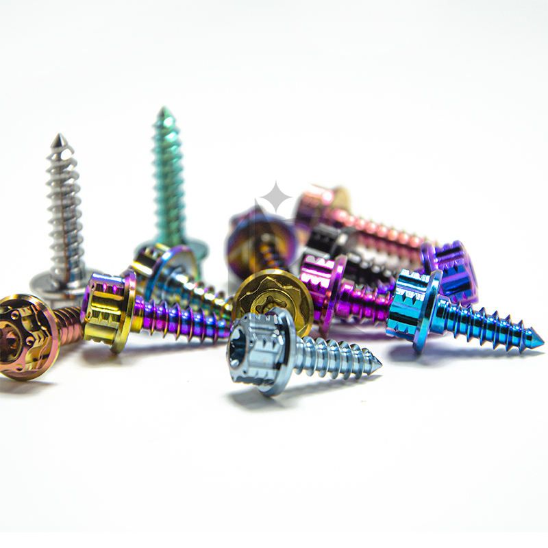 Gr5 Titanium Alloy Screw Car Modification Screw Flower Torx Head Self-Tapping Screw