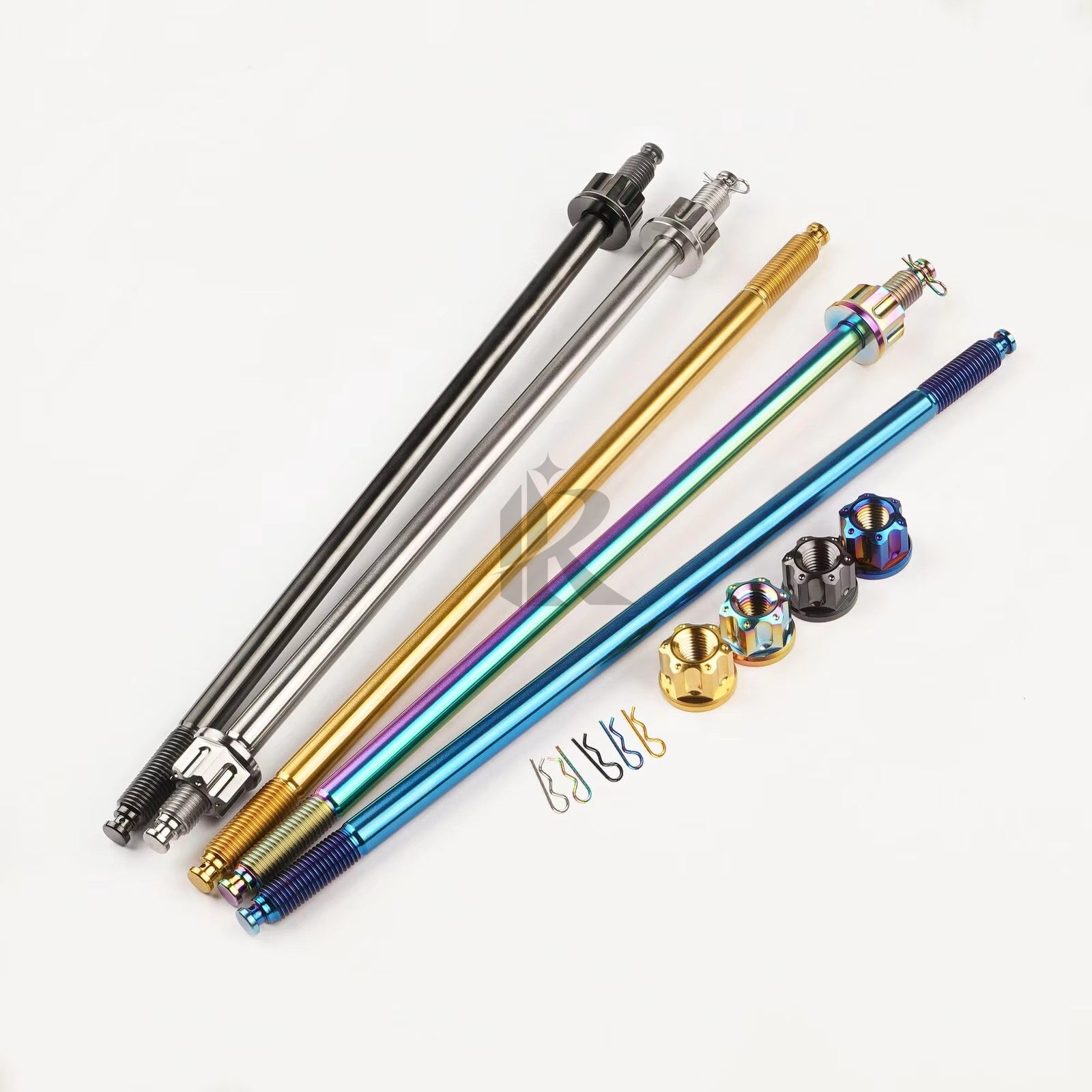 GR5 M10x280mm Titanium Bolt with Nut for Motorcycle Front Wheel Axle Shock Absorption PVD Coating Rfx Brand China Origin