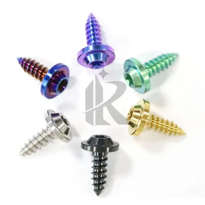 M6 M8 Plain Finish Titanium Self Tapping Screw Mushroom Head Wood Screw Kit Standard Thread Corrosion Resistant OEM/ODMSupported