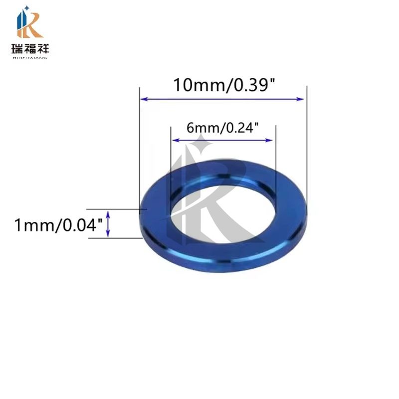 M4 M5 M6 M8 Plain Finish Universal Titanium Alloy Flange Step Washer for Automotive Machinery Bolt Screw DIN Standard Supported