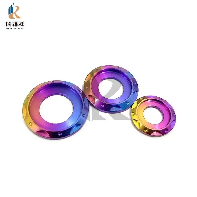 M4 M5 M6 M8 Plain Finish Universal Titanium Alloy Flange Step Washer for Automotive Machinery Bolt Screw DIN Standard Supported