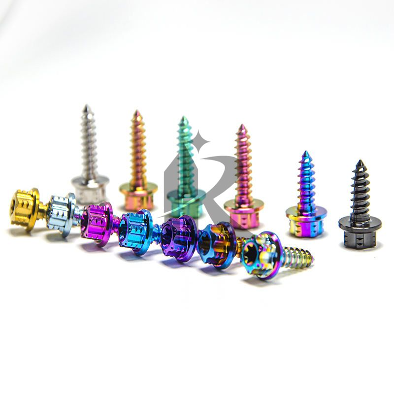 Gr5 Titanium Alloy Screw Car Modification Screw Flower Torx Head Self-Tapping Screw