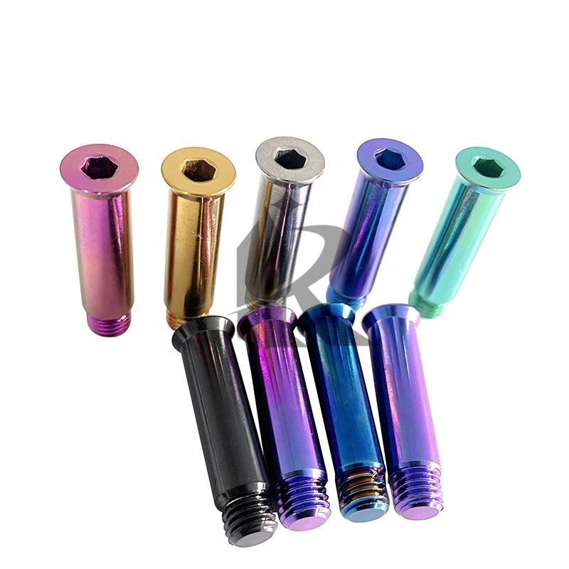 Titanium alloy screw electric car motorcycle M6 upper pump pivot point clutch pin brake pin
