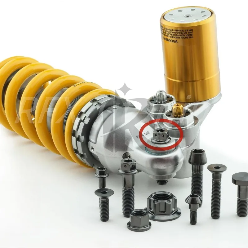 Grade 5 Titanium Hex Flange Bolts M6 M8 M10 Sizes Industrial & Motorcycle Application 16mm 20mm 25mm 40mm Length Titanium Screws