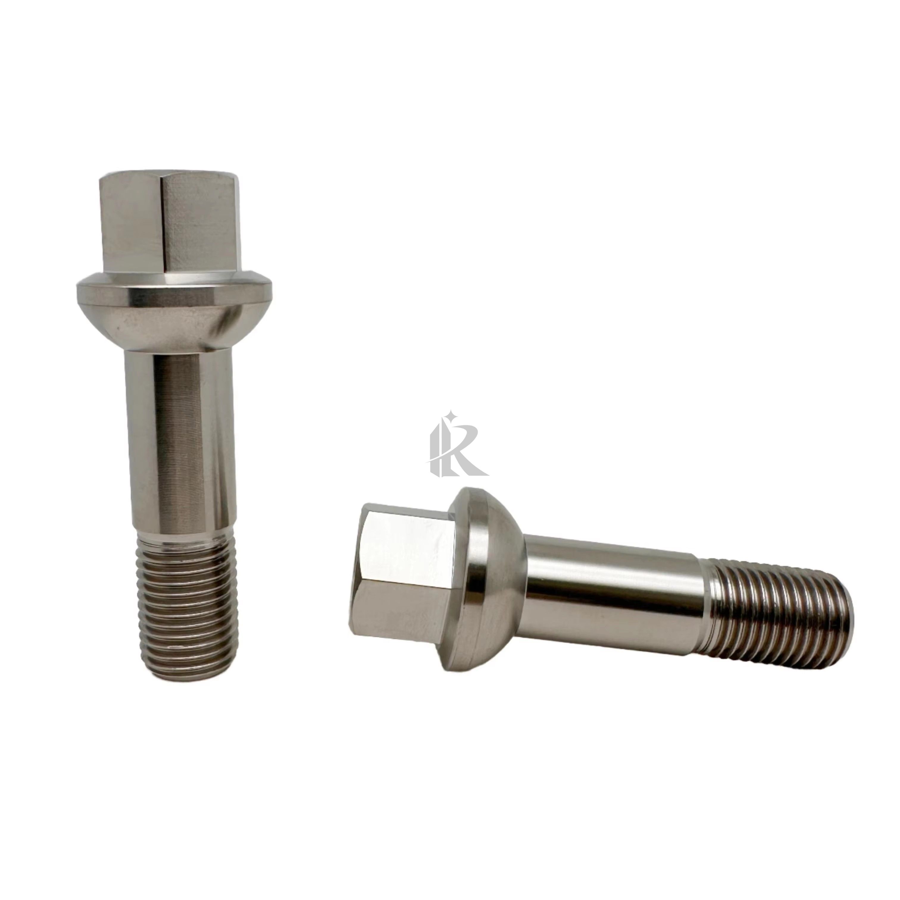 Class 10.9 & 12.9 Titanium Hexagon Head Bolts M14*1.5*60mm Thread GR5 Titanium Alloy Screws Fasteners for Automobile Wheel Lug
