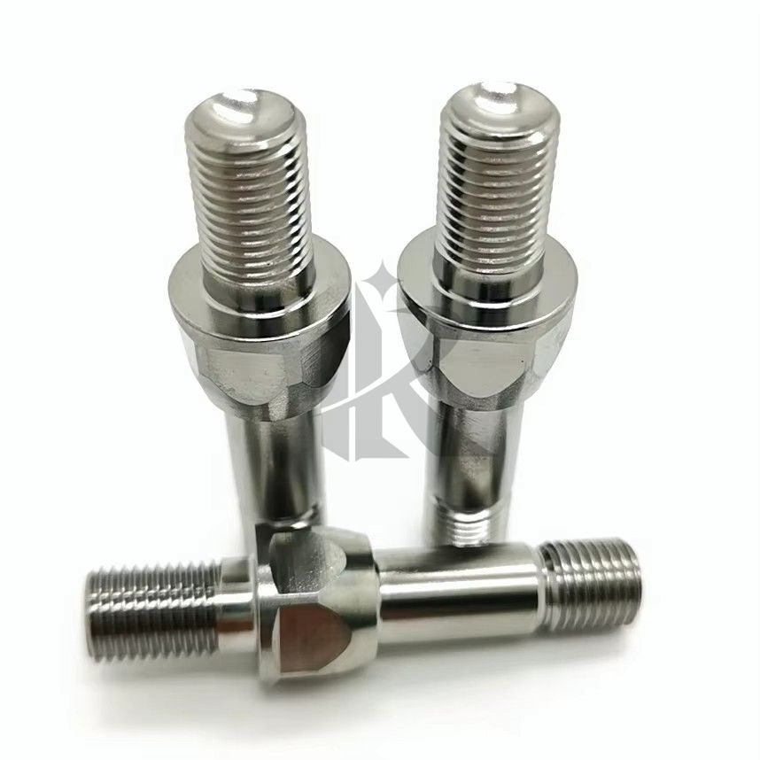 Class 10.9 & 12.9 Titanium Hexagon Head Bolts M14*1.5*60mm Thread GR5 Titanium Alloy Screws Fasteners for Automobile Wheel Lug
