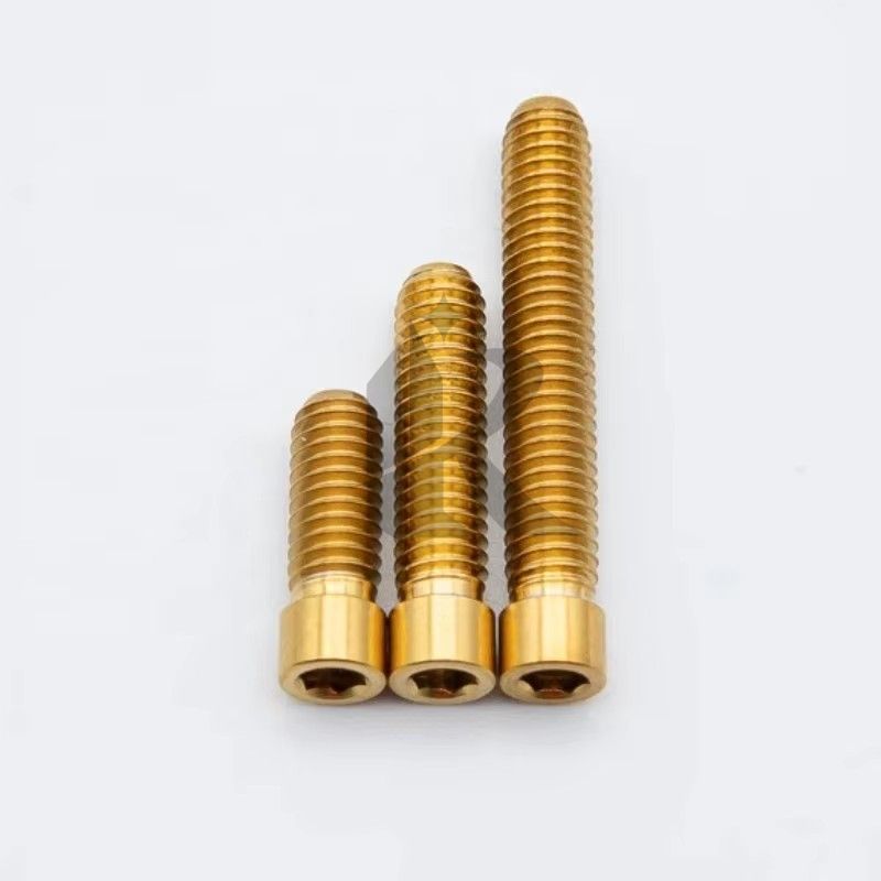 Titanium Bolts M8 X15/20/25/30/35/40mm Flat Head Polished Finish MTB/Road Bicycle Seatpost Headset Brake  Key 