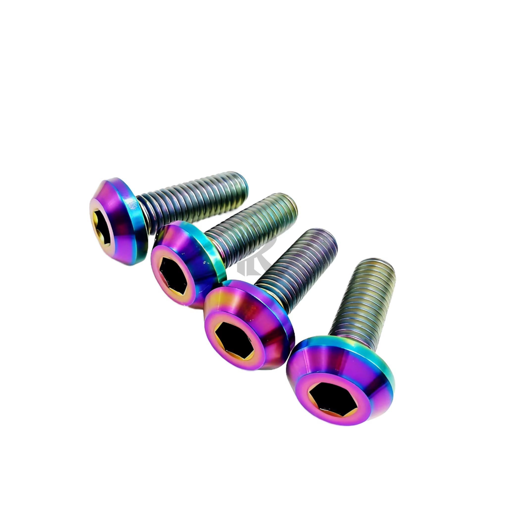 GR5 Titanium Bolts M6*30mm Colorful Umbrella Head Hex Socket Screws Zinc/Anodized Finish Dome Head for Bicycle Motorcycle Car