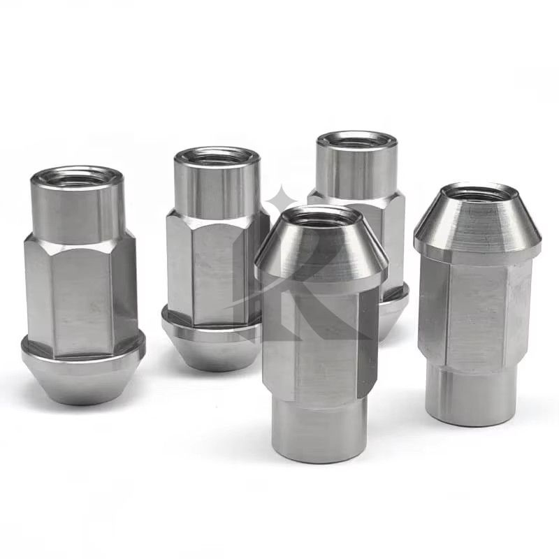 Wholesale Custom CNC Machined Anodized PVD Coating Colored M12x1.5 M14x1.5 Titanium Bolt and Nut Screw Hub Whe