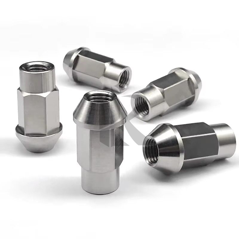 Wholesale Custom CNC Machined Anodized PVD Coating Colored M12x1.5 M14x1.5 Titanium Bolt and Nut Screw Hub Whe
