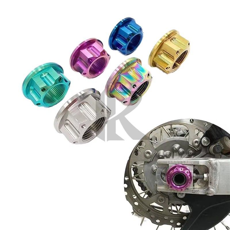 Made in China GR5 Titanium Nuts M8 M10 M12 Lock Nuts for Motorcycle Front Brakes