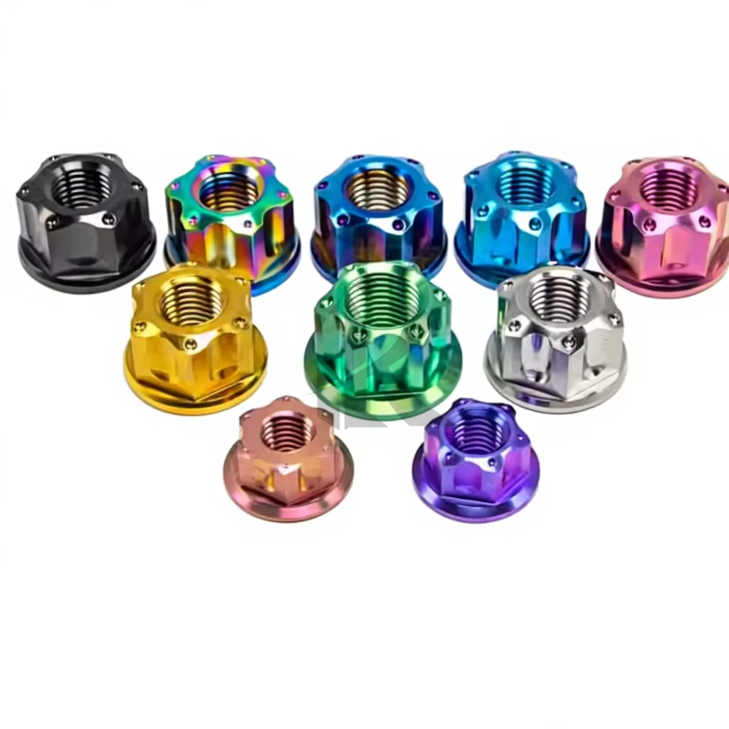 Made in China GR5 Titanium Nuts M8 M10 M12 Lock Nuts for Motorcycle Front Brakes