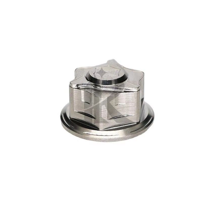 GR5 M6 M8 M10 M12 M14 Titanium Alloy Nuts Motorcycle Modification Hardware Lightweight Corrosion Proof