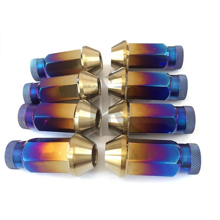 High Strength Titanium Wheel Hub Nuts Lightweight Racing Lug Nuts for Car Automotive Parts