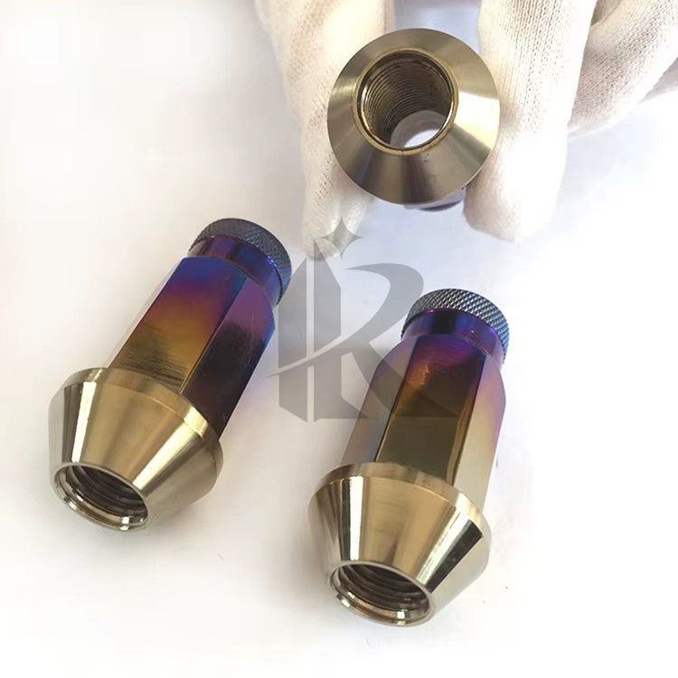 High Strength Titanium Wheel Hub Nuts Lightweight Racing Lug Nuts for Car Automotive Parts