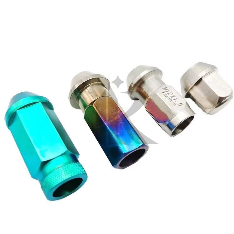 High Strength Titanium Wheel Hub Nuts Lightweight Racing Lug Nuts for Car Automotive Parts
