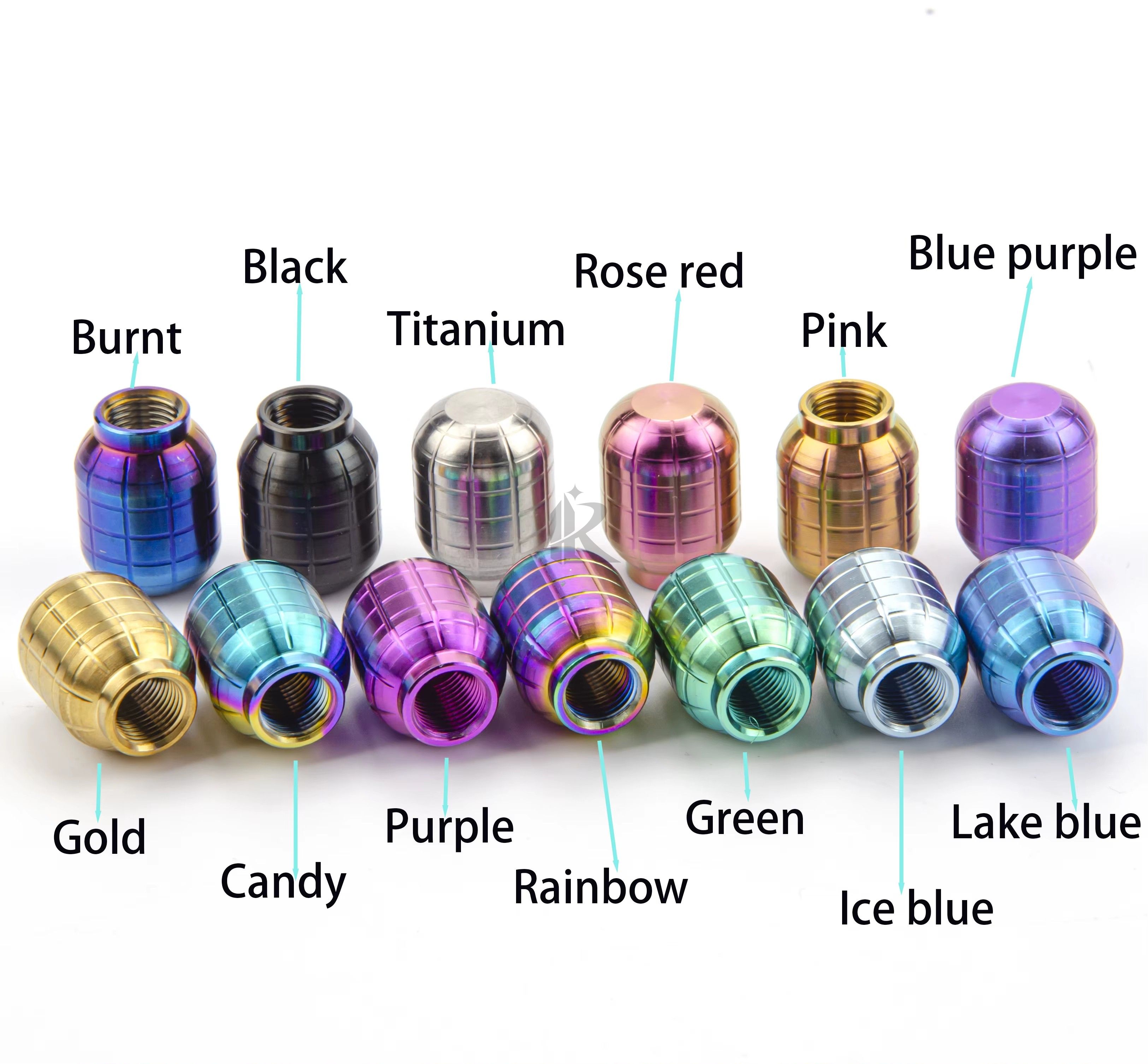 Factory Price Gr5 Titanium Alloy Screws Nuts Valve Core Plug Valve Cap Motorcycle Car Mountain Bike Tire Valve Dust Cap