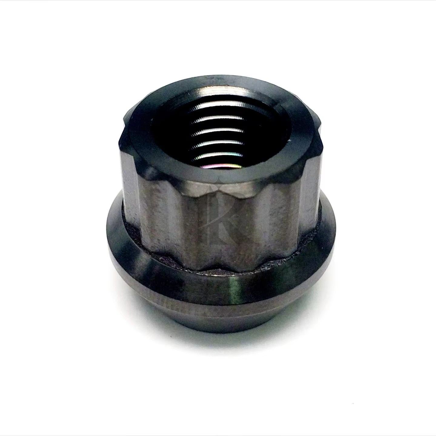 Auto Part Titanium Lug Nuts M12 M14 Gr2 Gr5 Anodized 12 Point Flange Nut Turning Cnc Custom Laser Equipment Manufacture Services