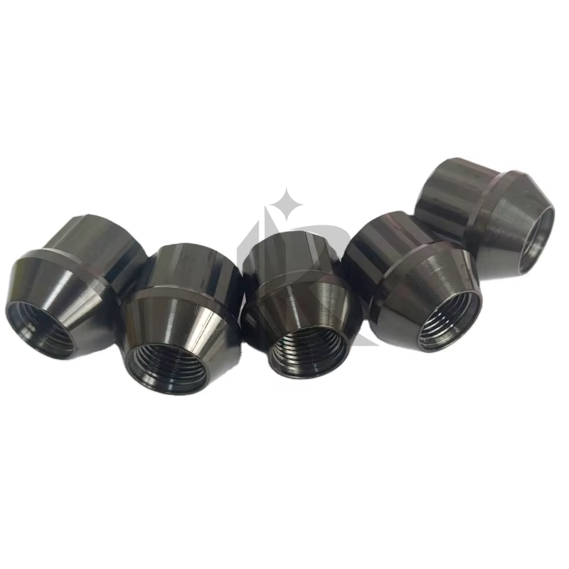Auto Part Titanium Lug Nuts M12 M14 Gr2 Gr5 Anodized 12 Point Flange Nut Turning Cnc Custom Laser Equipment Manufacture Services