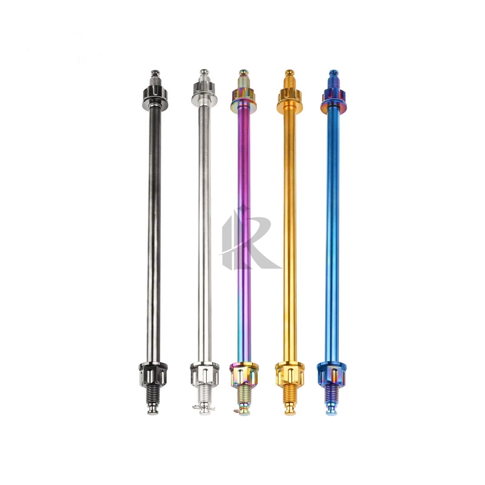 GR5 M10x280mm Titanium Bolt with Nut for Motorcycle Front Wheel Axle Shock Absorption PVD Coating Rfx Brand China Origin
