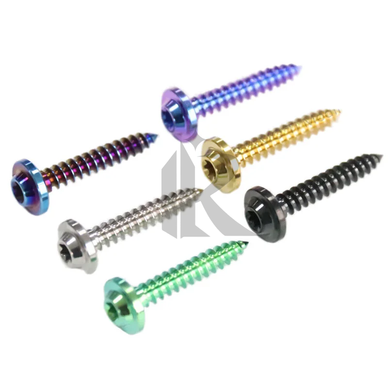 M6 M8 Plain Finish Titanium Self Tapping Screw Mushroom Head Wood Screw Kit Standard Thread Corrosion Resistant OEM/ODMSupported