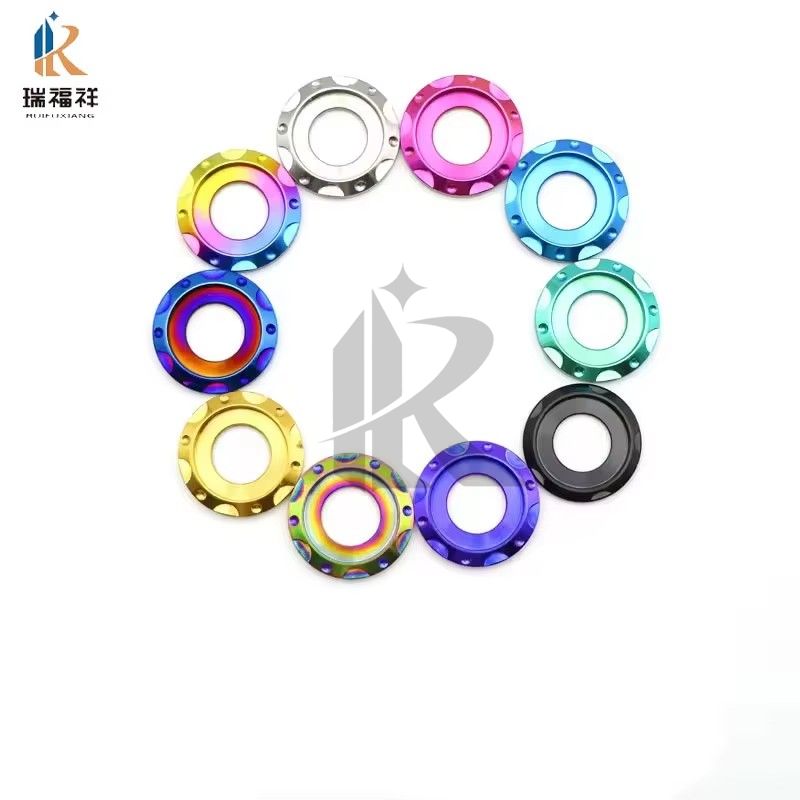 M4 M5 M6 M8 Plain Finish Universal Titanium Alloy Flange Step Washer for Automotive Machinery Bolt Screw DIN Standard Supported