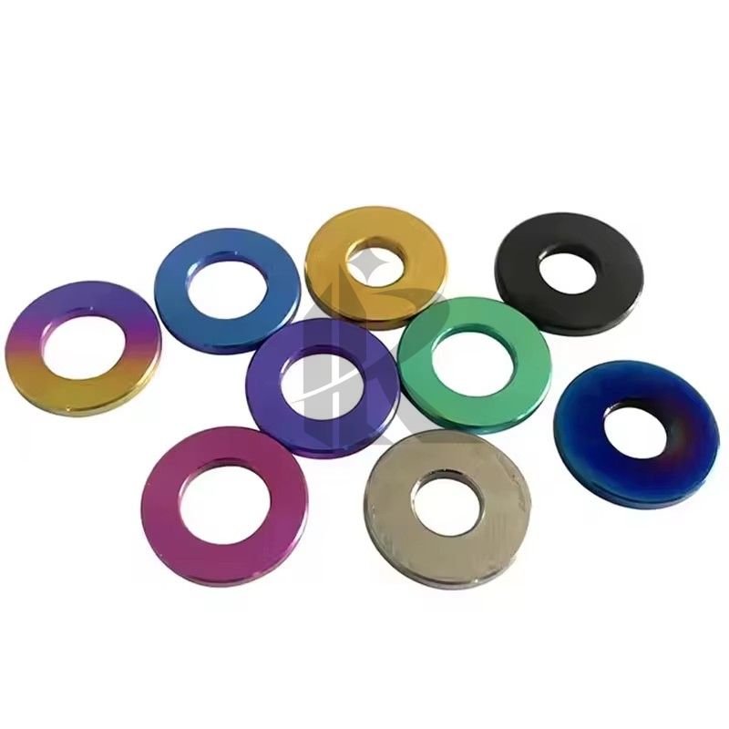 M4 M5 M6 M8 Plain Finish Universal Titanium Alloy Flange Step Washer for Automotive Machinery Bolt Screw DIN Standard Supported
