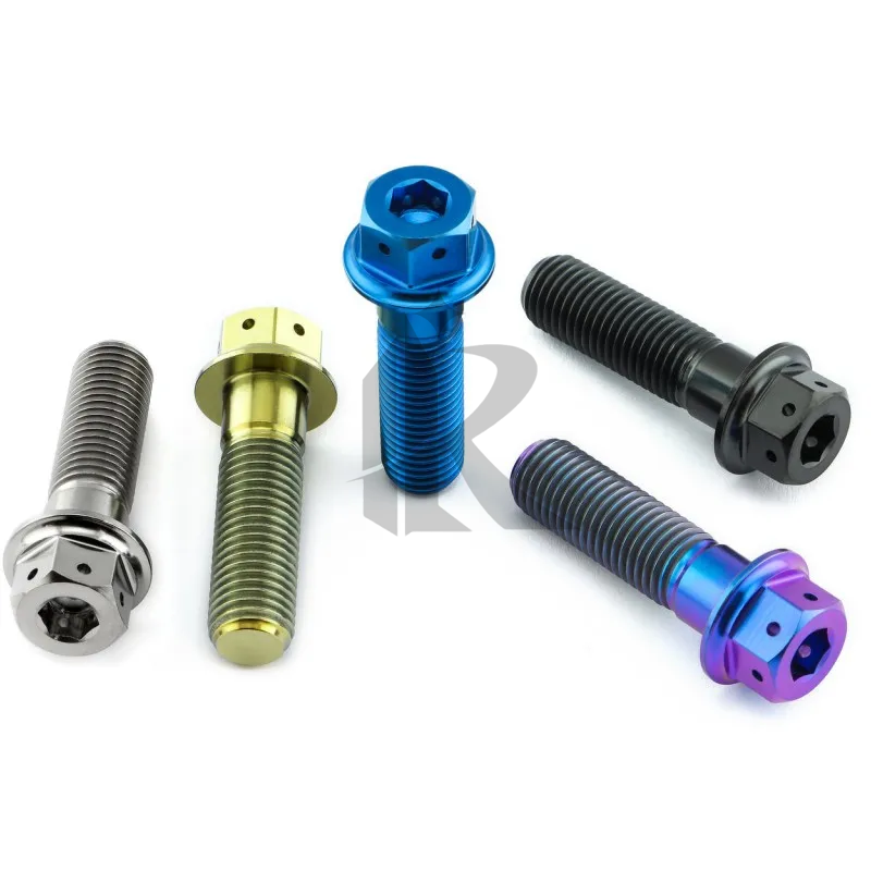 Grade 5 Titanium Hex Flange Bolts M6 M8 M10 Sizes Industrial