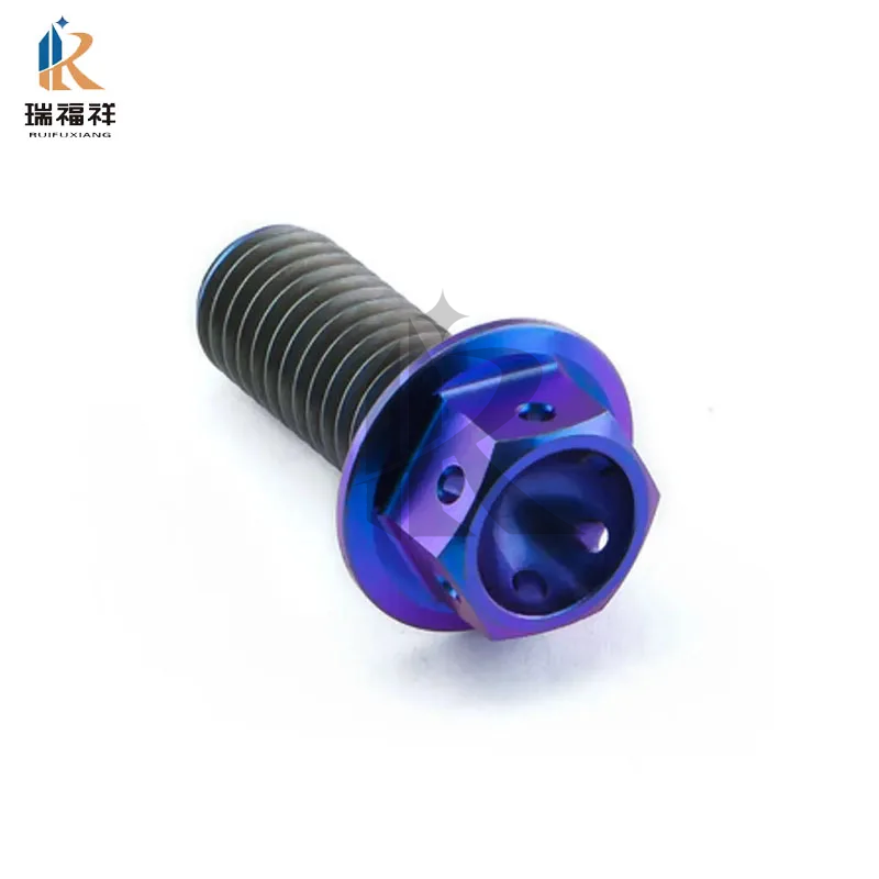 Grade 5 Titanium Hex Flange Bolts M6 M8 M10 Sizes Industrial