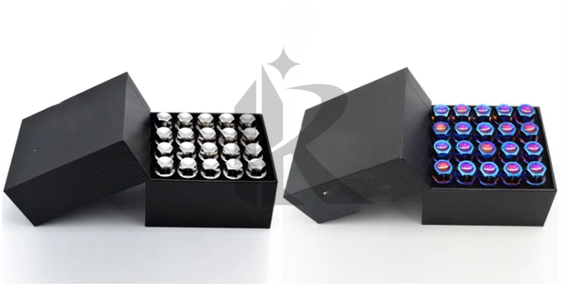 Best-Selling RFX Brand CNC Machined Polished GR5 M14x1.5x48mm Titanium Alloy Wheel Lug Nuts Self-Locking for Auto