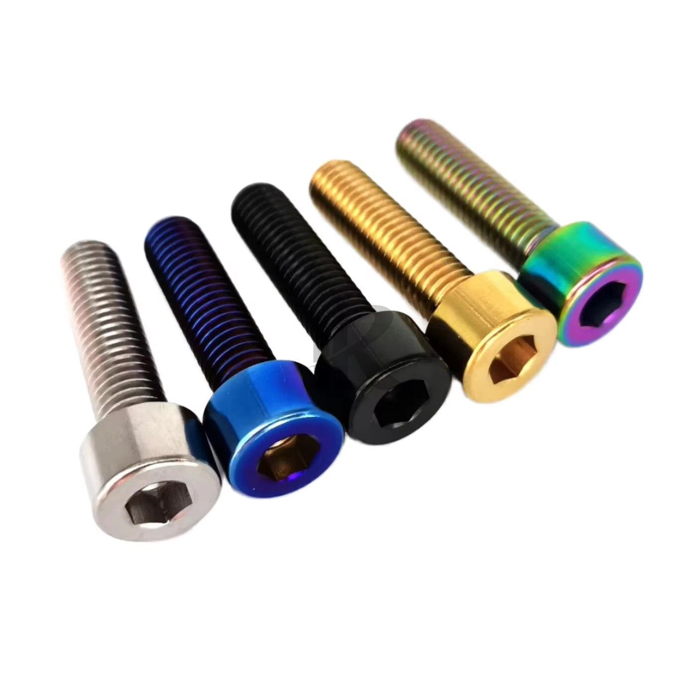 Titanium Bolts M8 X15/20/25/30/35/40mm Flat Head Polished Finish MTB/Road Bicycle Seatpost Headset Brake  Key Screw
