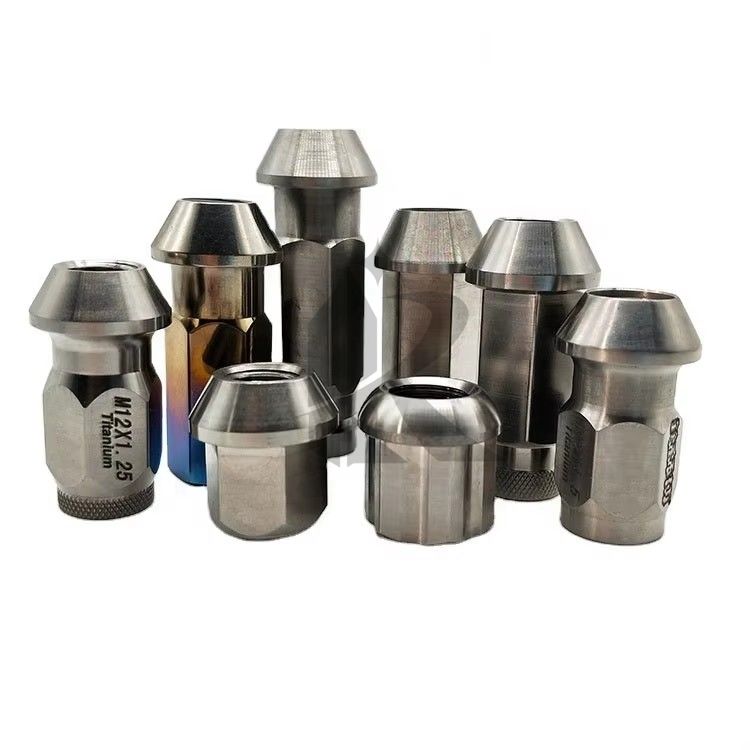 High Strength Titanium Wheel Hub Nuts Lightweight Racing Lug Nuts for Car Automotive Parts