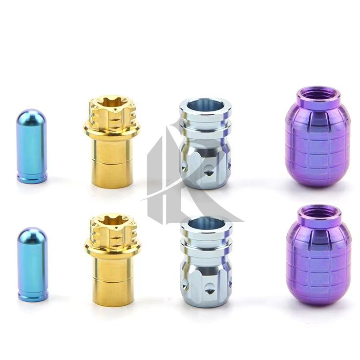 Factory Price Gr5 Titanium Alloy Screws Nuts Valve Core Plug Valve Cap Motorcycle Car Mountain Bike Tire Valve Dust Cap